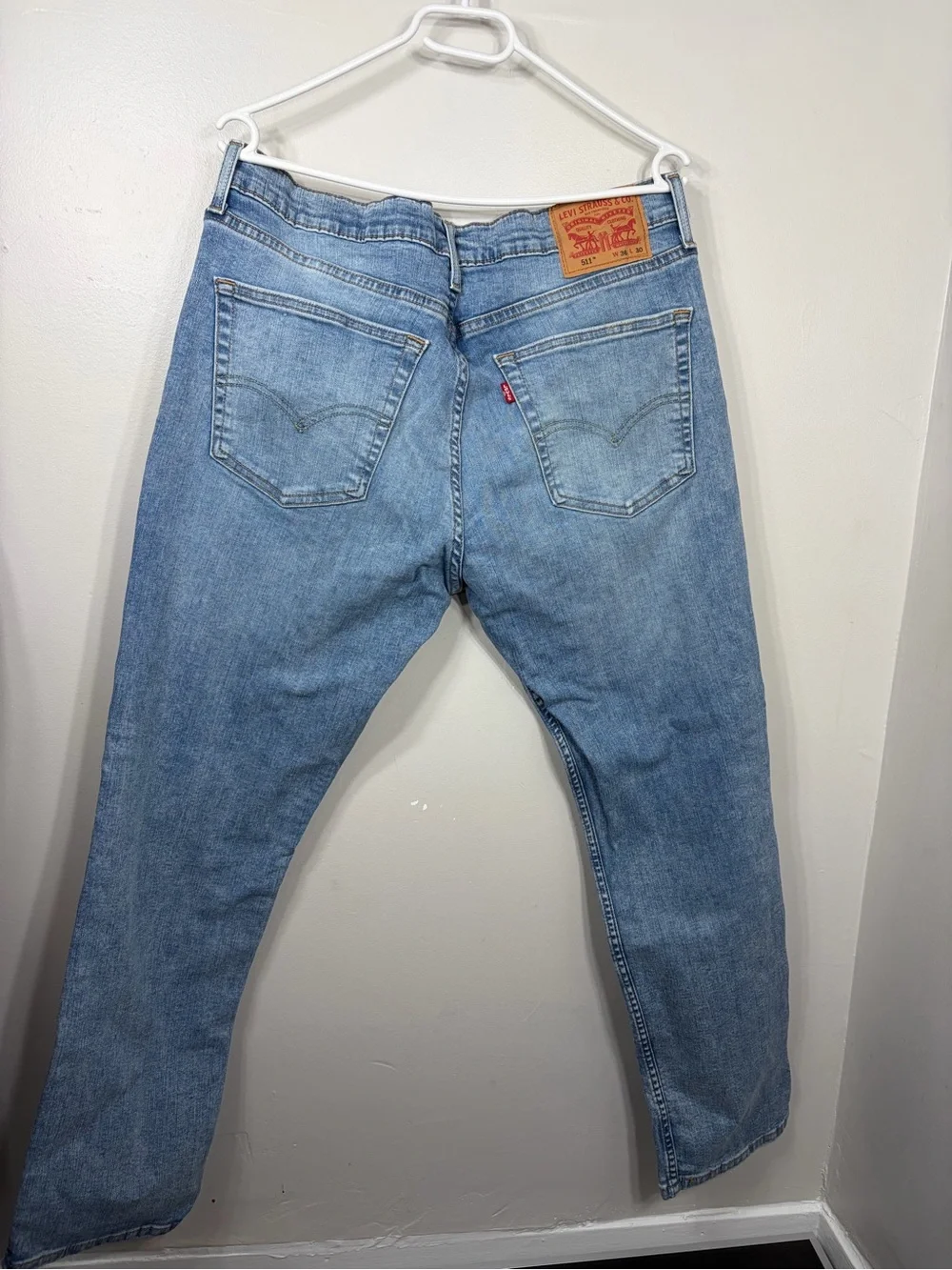 Levi’s 511 Slim Fit Jeans 36x30 Light Wash Stretch Denim Men’s